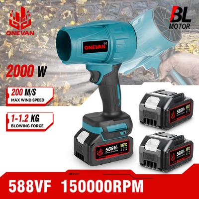 OENVAN 2000W bezszczotkowa elektryczna dmuchawa powietrza 200M/S bezprzewodowa turbo dmuchawa pyłu zamiatarka do śniegu elektronarzędzie do akumulatora Makita 18 V