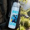 1PC Birthday Boy Level Up Game Pad 750ml Color Plastic Sports Water Bottle Leakproof Flip Straw Lid Suitable for Sports Office Home Use