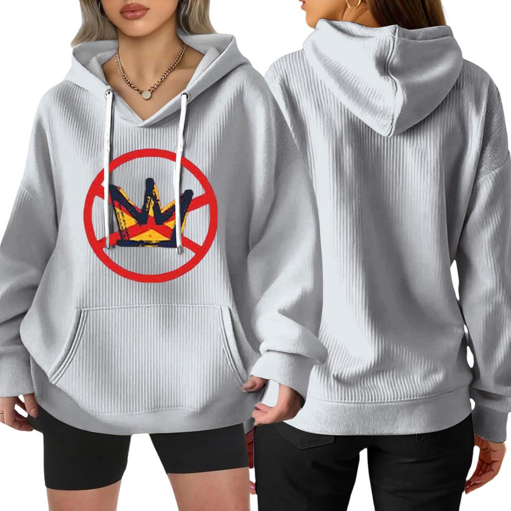 Women's Fashion Casual Long Sleeve Loose Printed Pullover Sports Long Sleeve Sweatshirt