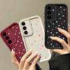 Farge Kjærlighet Hjerter Trykk Matt Støtsikkert Deksel For Samsung S25 S24 FE S23 Ultra S22 A16 A56 A15 A55 A36 A35 A54 Linsebeskyttelse TPU Mykt Telefondeksel