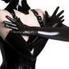 Rose Wolken Spiegel PVC Leder Lange Sexy Latex Fetisch Handschuhe für Nachtclub Tanz