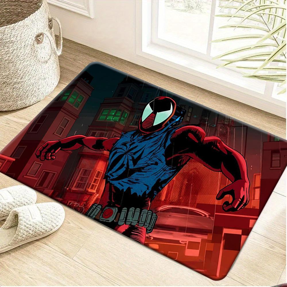 1pc, Floor Mat, Designed with Superhero & Classic Heroes Theme, Multiple Sizes, Suitable for Living Room, Bathroom, Kitchen,