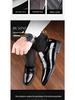 Men's Spring Breathable Leather Shoes - Business Casual, British Style, High-End Pointed Toe for Formal or Wedding Occasions.
