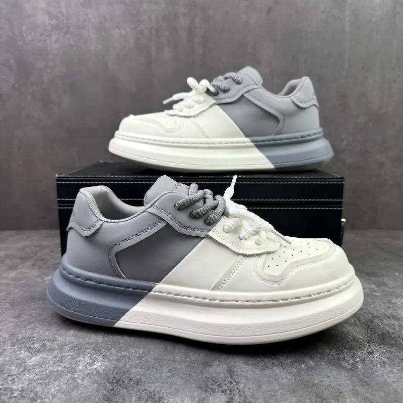 Leisure Sports Autumn New Style Thick Bottom Fashion Trend Thick Bottom Versatile Casual Board Shoes Breathable Men's Shoes
