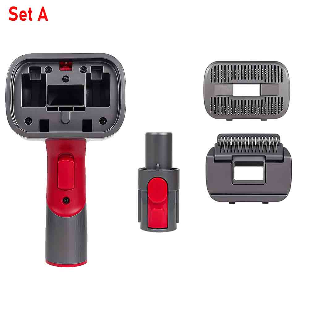 2-In-1 Pet Grooming Vacuum Brush Kit, Dog Cat Shedding Hair Removal Tool Compatible for Dyson V6 V7 V8 V10 V11 V15 Cordless Vacuum Cleaner
