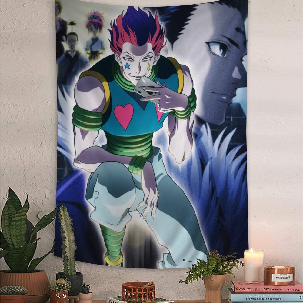 Hunter X Hunter Hisoka Anime  Printed Large Wall Tapestry Indian Buddha Witchcraft Bohemian Hippie Wall Art Decor
