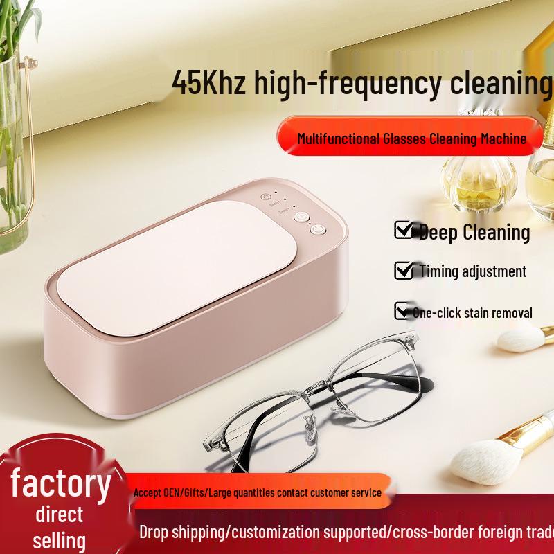 Portable Ultrasonic Cleaner for Eyeglasses, Watches, Jewelry, and Contact Lenses