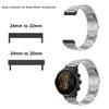 1 par Passande Armbandsadapter med Fjäderstänger 24 mm till 22 mm/20 mm för Smartklocka Ersättningsanslutning 1 par