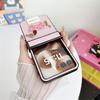 Cartoon Sausage Dog PU Leather Phone Case for Motorola Razr 70+ 60 50 Razr 70 60 50 Ultra Wrist Strap Hinge Protection Cover