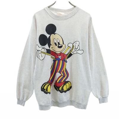 VANA 90ndate Disney Miki Hiir Pikkade varrukatega dressipluus M Helesinine Disney Meeste Kasutatud