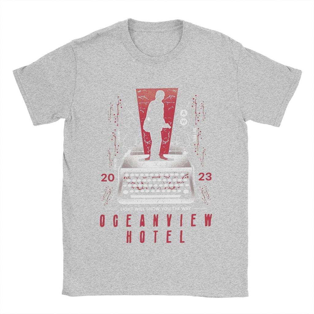 Hipster Dont Write Alan Wake 2 T-Shirt für Herren Rundhals Reine Baumwolle T-Shirts Kurzarm Tees Übergröße Kleidung
