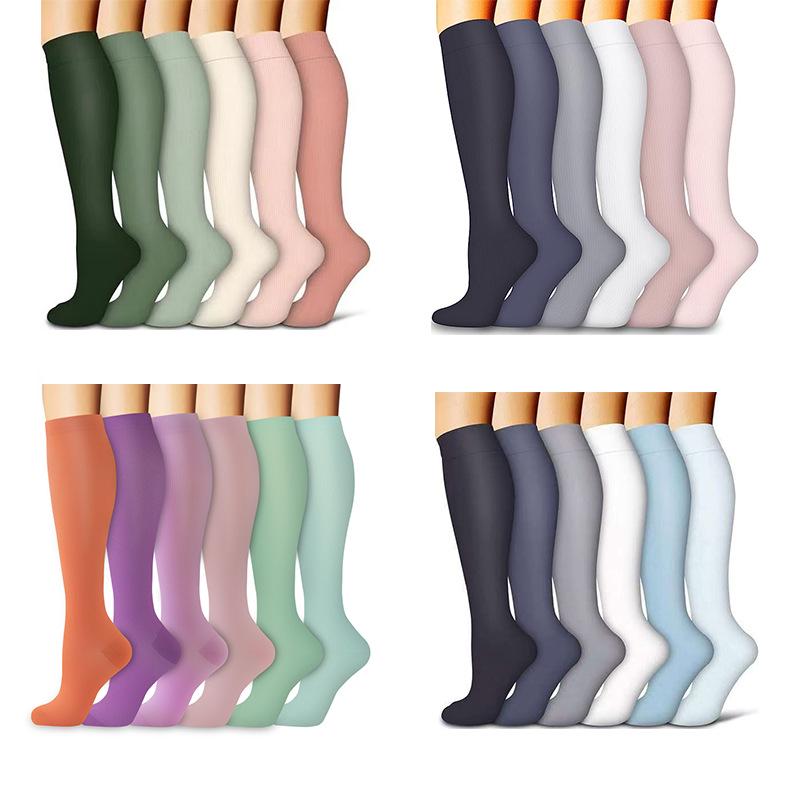 Cross-border Over-the-Knee Compression Yoga & Sport Socks Set