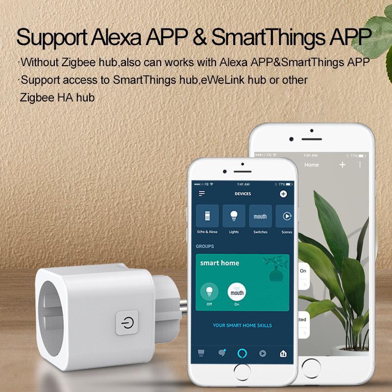 eWeLink Smart Timer Socket with Alexa Voice Control – European Standard Remote Smart Plug