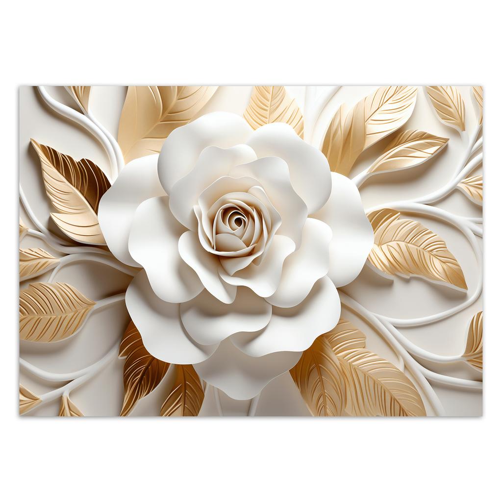 Wallpaper Gold Lotus Flower