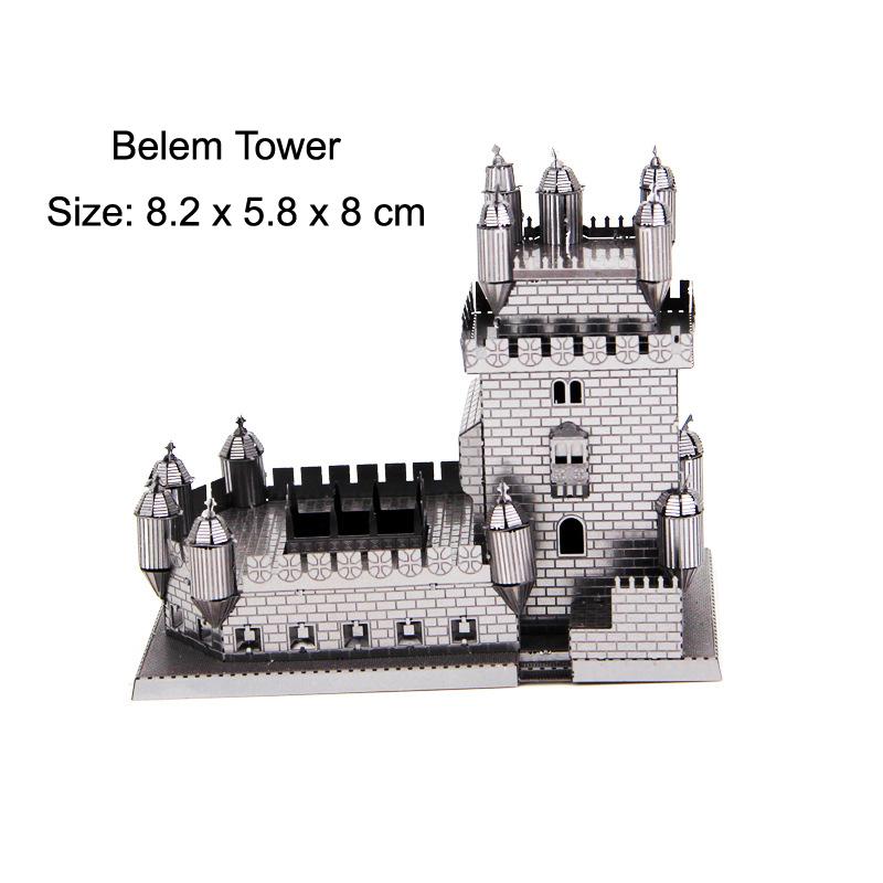World Architecture Ii 3D Metal Puzzle Model Diy Laser Cut Jigsaw Model For Adult Kid Educational Toys Desktop Decoration
