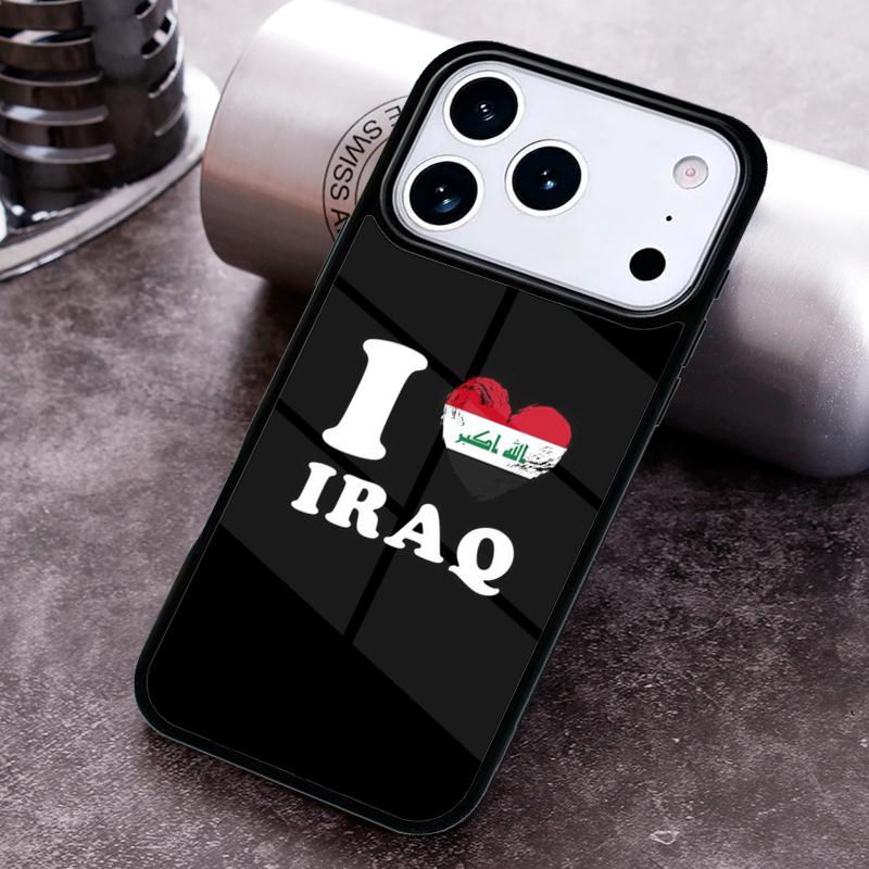 Iraq Flag Phone Case for iPhone 17 16 15 Pro Max Air 14 13 12 11 Plus Shockproof Cover