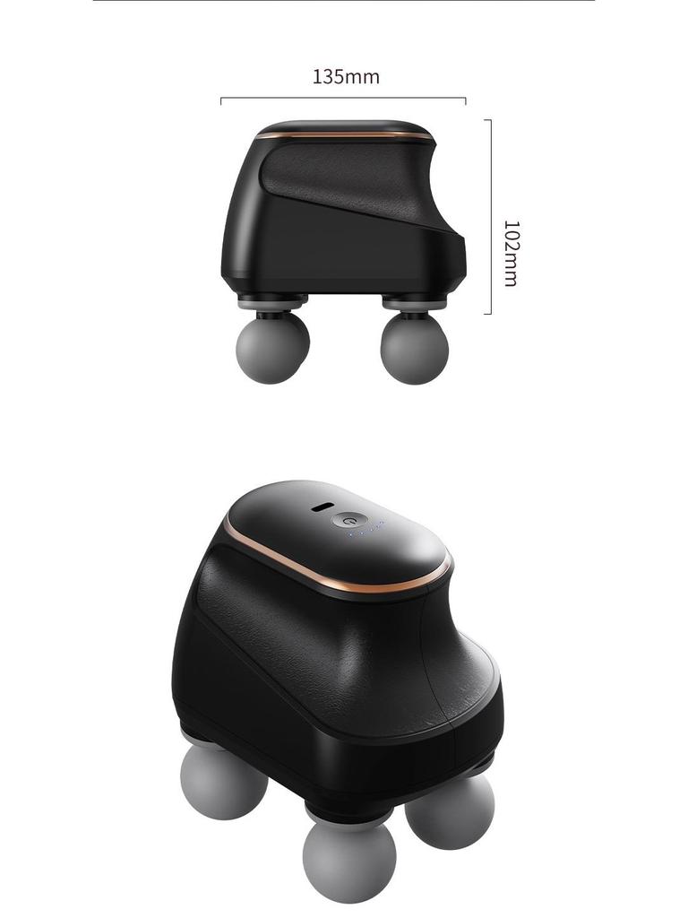 2025 Compact Multi-head Fascia Gun Massager for Deep Tissue Muscle Relaxation