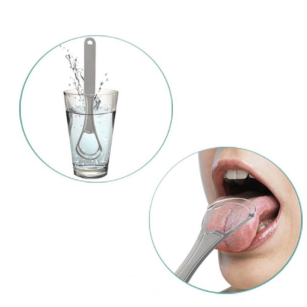 Oral Care Stainless Steel Tongue Scraper Medical Mouth Brush Tongue Brush Tongue Scraper Cleaner