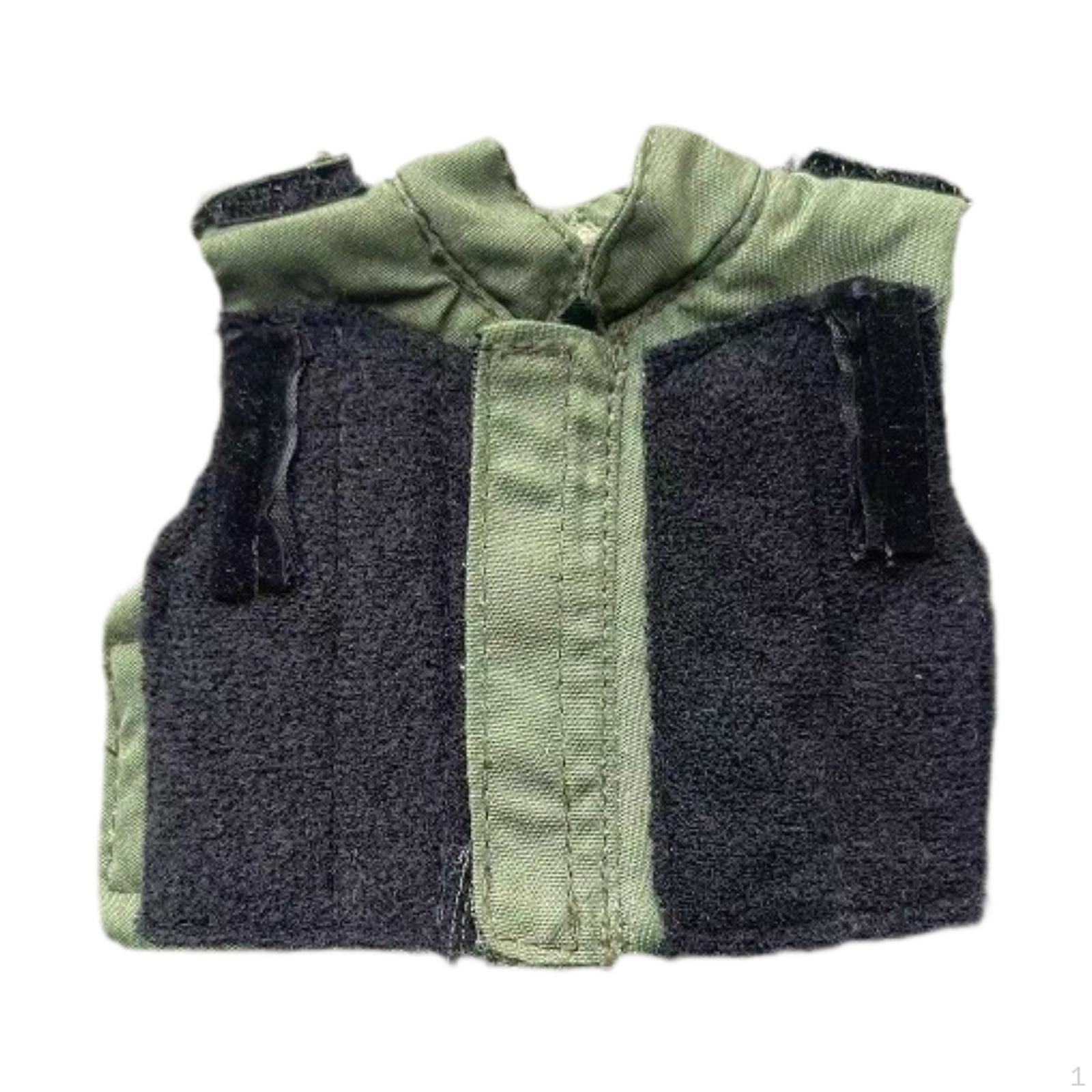 

1/6 фігурка ляльки Жилет Модель Мініатюрний захист для фігурок 12 дюймів black green