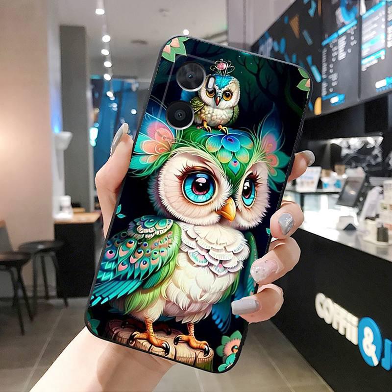 Fantasy owl Phone Case For OPPO A77 A57S A96 A91 A54 A74 A94 A73 A78 A53S A54S A15 A16 A17 A52 A58X A98