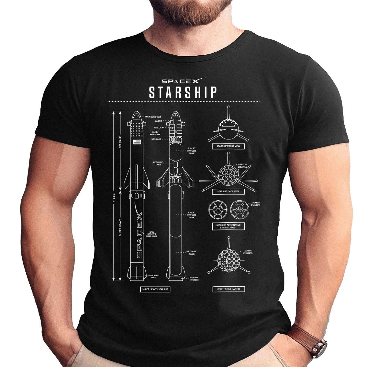 Starship Blueprint Shirt XXXL