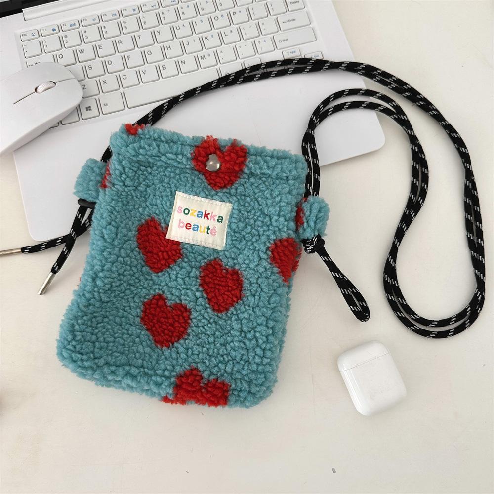 

Нова плюшева веселкова горошок мила маленька сумка рожева сумка через плече сумка для зберігання покупок