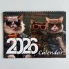 New 2026 Cat Calendar Funny Cats Design 12-Month Daily Weekly Monthly Planner Agenda Organizer Home Decor Hangable Wall Calendar