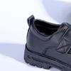 2026 British Style Leather School Shoes for African Children, PU Velcro, Boys' Student Footwear