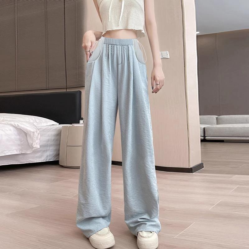 Maternity Pants Summer Wear Lazy Wind No Support Ice Milk Fu Yamamoto Pants Casual Drape Straight Wide-leg Trousers