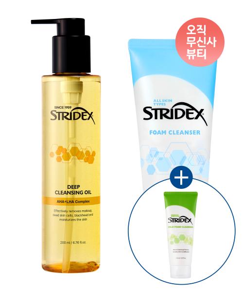 Stridex Cleansing Set [Oil 200ml + Foam Cleanser 150ml]