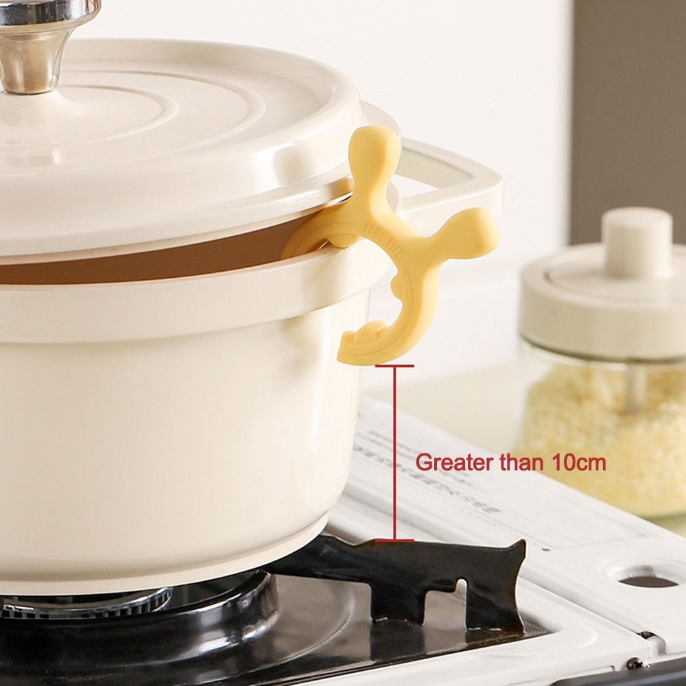Universal Spatula Holder Anti Scalding Anti Overflow Pot Clip  for Kitchen Stove Top