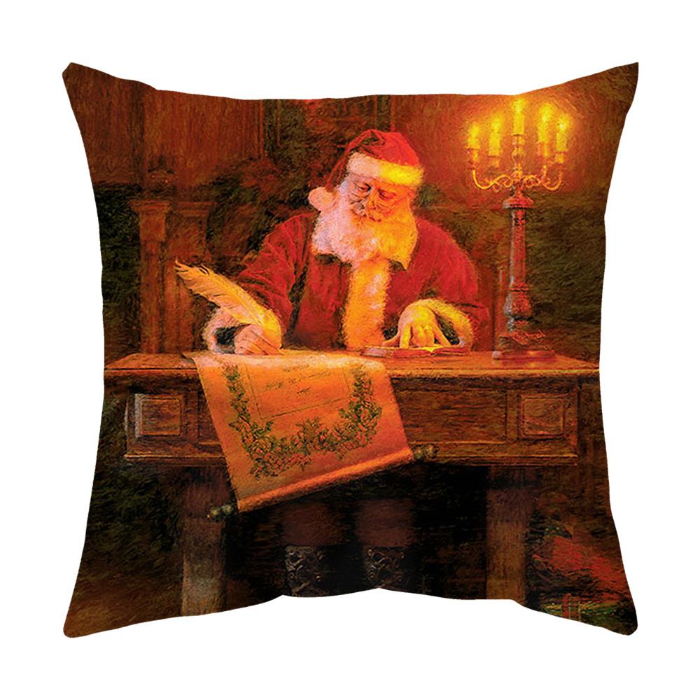 

Наволочка Рождественская Красная Санта Клаус Подушка С Принтом Подушка-Подушка Наволочка 45 * 45cm (collection priority delivery)