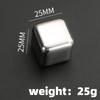 4/6PCS Stainless Steel Ice Cubes with Ice Clip Reusable Whiskey Stones Vodka for Family Party Wine Beer Cooler Bar Chiller Tool