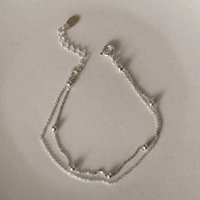 925 Silver Layered Bracelet