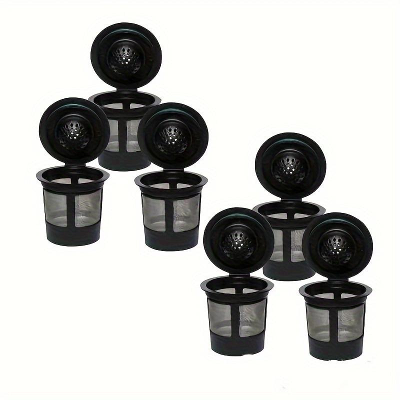 Reusable K Cups 4-Pack: Universal Fit for Keurig 1.0/2.0 & Mini Plus. Eco-Friendly & Built-In Filter.