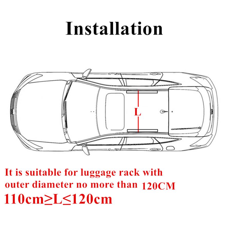 53" Car top Luggage Cross bar With T-slot, Suitable For Most Vehicles With Stock Roof top Side