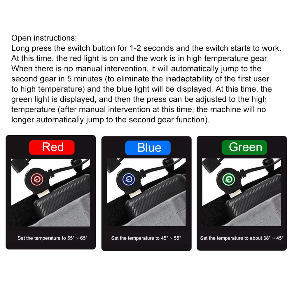 USB Heating Sleeping Mat Outdoor Electric Heating Pads 3-Level Adjustable Camping Tent Sleeping Mattress Thermal Pad Foot Warmer