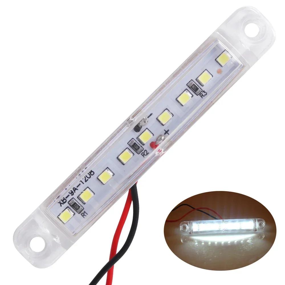 9 LED 12-24V LED Clearence Light Front Rear Side Marker Indicators Warning Lights for Truck Car Bus Trailer Van Lamp