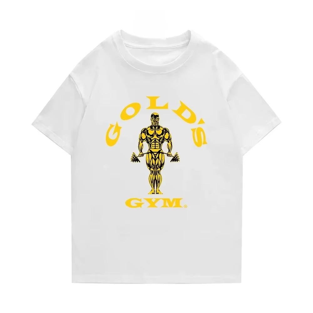 

Летний тренд печати мужская повседневная и удобная футболка топ европейские и американские эксперты по фитнесу обязательная футболка S белый