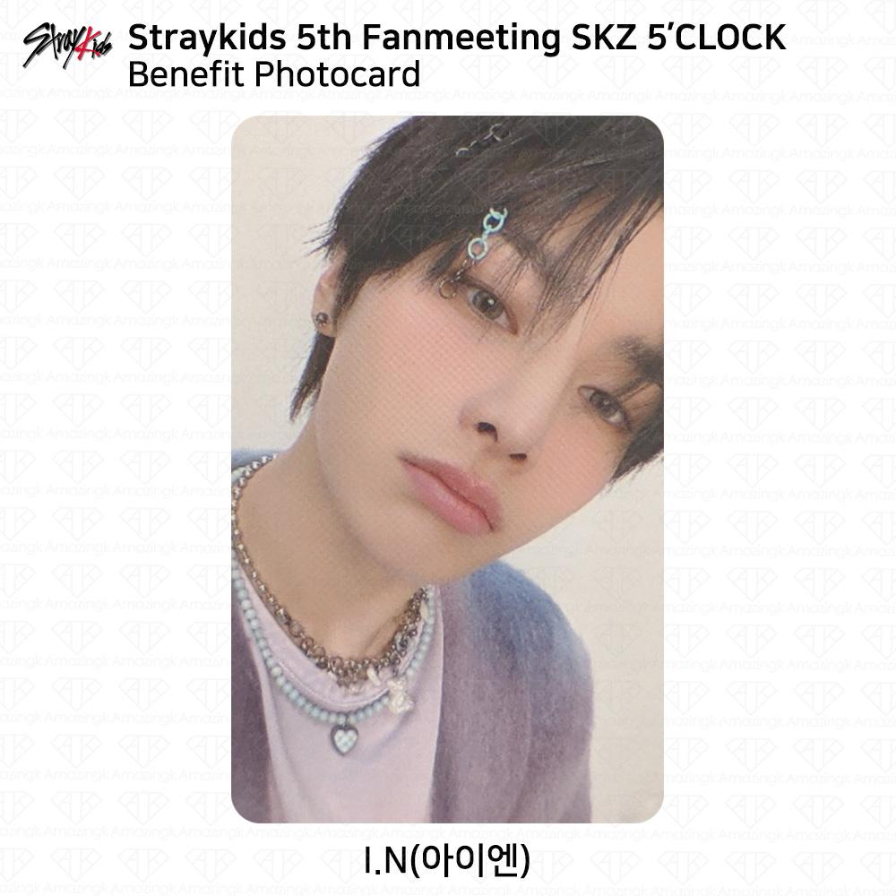 

Пятая встреча фанатов STRAY KIDS SKZ 5 CLOCK Официальная благотворительная фотокарточка MD KPOP K-POP I.N