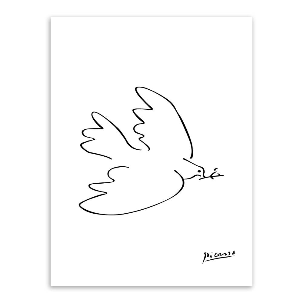 Nordic Minimalist Picasso Animals  Home Decor Nordic Canvas Painting Wall Art Figure Body Hand Posters and Print for Living Room No Frame