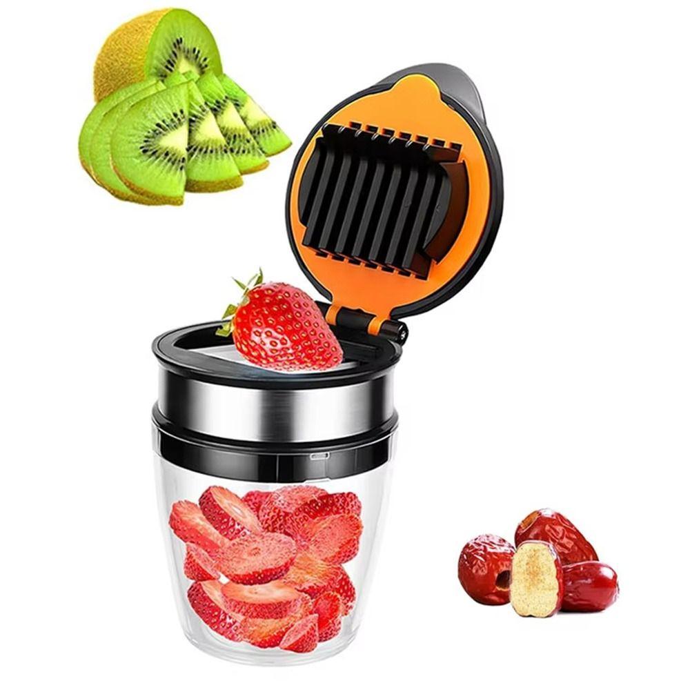 304 Stainless Steel Red Dates Slicer Clear Container Vegetable Chopper  Cooking Preparation