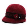 Winter Mother's Hat for The Elderly Thickened Warm Basin Hat  Middle Aged and Elderly Grandmother's Knitted Cotton Hat  Old Lady's Woolen Hat