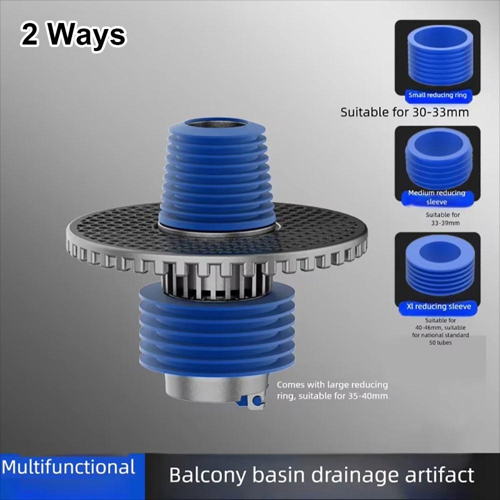 1Pcs 2 in 1 Floor Drain Cover Universal Hose Adapter Disposer  Washroom Accessories