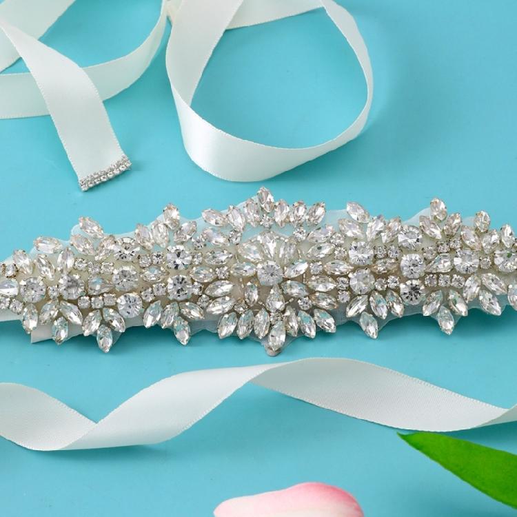 Shining Crystal Wedding Gowns Belt Ribbon Belt Perfect for Wedding Ceremonies and Bride Photoshooting Accessories