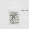 304 Stainless Steel Earring Posts with Flat Head and Tooth for Pearls