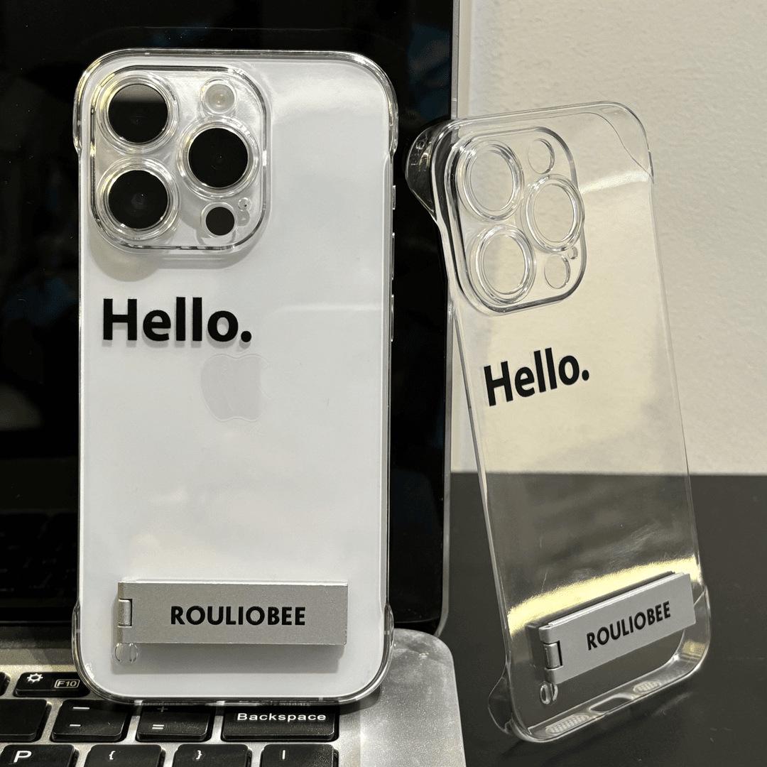 

Привет, случай: Совместимо с iPhone 12–16 Pro Max — кронштейн, без рамок, половинная упаковка, жесткий корпус iPhone 13