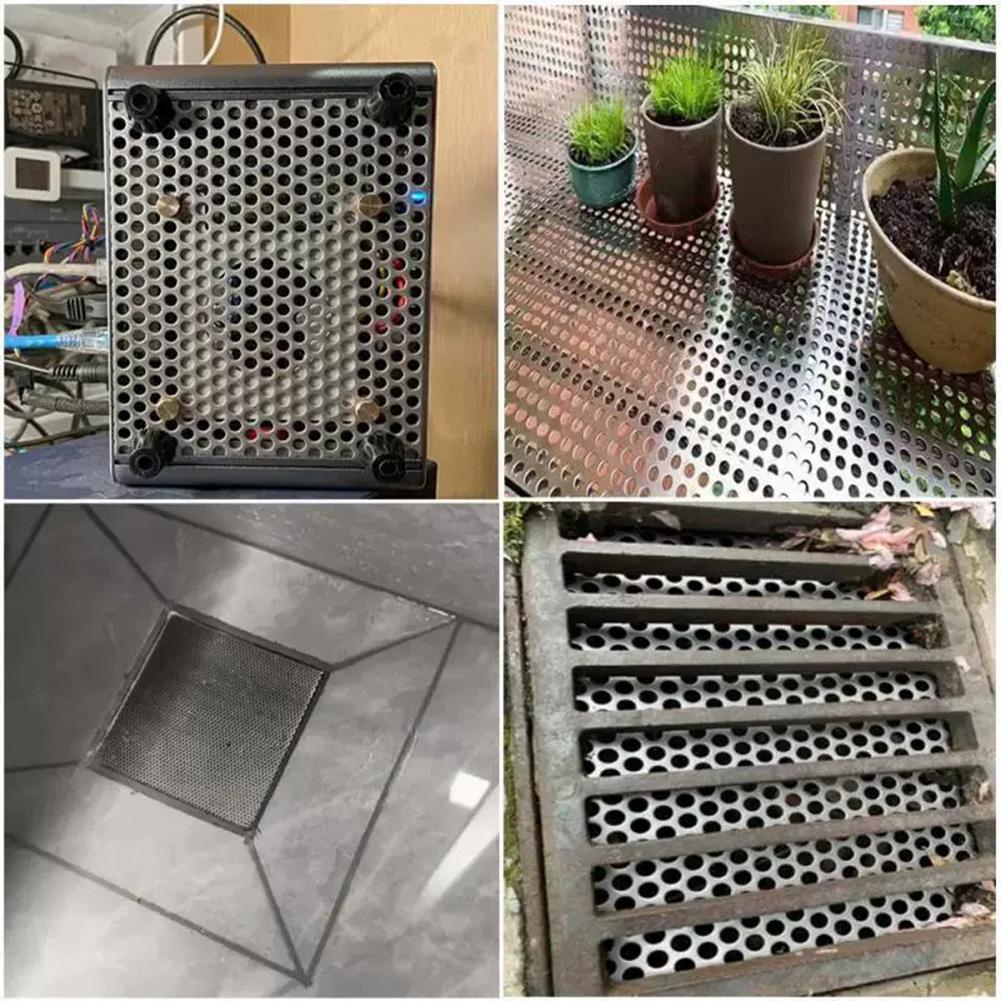 304 Stainless Steel Drain Filter for Bathroom with Anti Hair Punching Mesh Design Fits Round and Square Drains Easy Installation