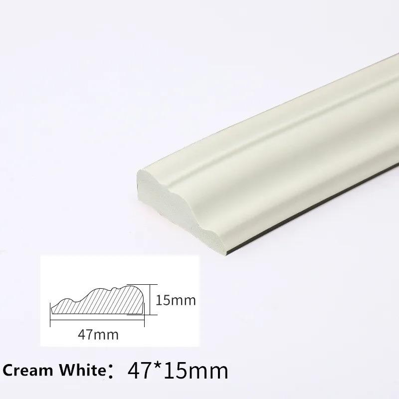 

1PC 2m/78.74inch Soft Material Self-Adhesive Wall Trim Line Baseboard Ceiling Decor 3D Sticker Background Wall Molding Line Wall 2m бежевый