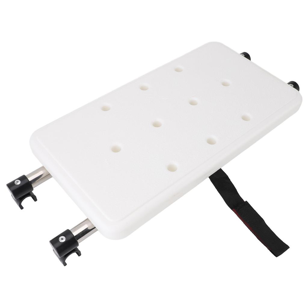 Elderly Walker White Bath Board 1 Pair Gray Double Wheel 6 Adjustable Height Walking Aid Accessory